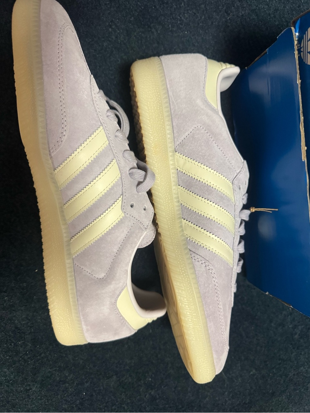 Adidas Original Sambas LILAC Silver Dawn Men’s size 10.5 NIB - Picture 5 of 7